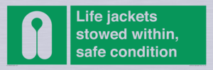Life jackets stowed within